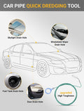 Upgraded Auto Sunroof Drain Cleaning Tool, 78 Inch Flexible Drain Brush Long Pipe Cleaners for Car, Tube Cleaning Brush Slim Drain Dredging Tool