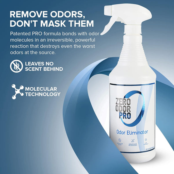 Zero Odor Pro - Commercial Strength Eliminator Odor Neutralizer, Room Deodorizer Odor Eliminator Musty Smell - Strongest Odor Eliminator Trigger