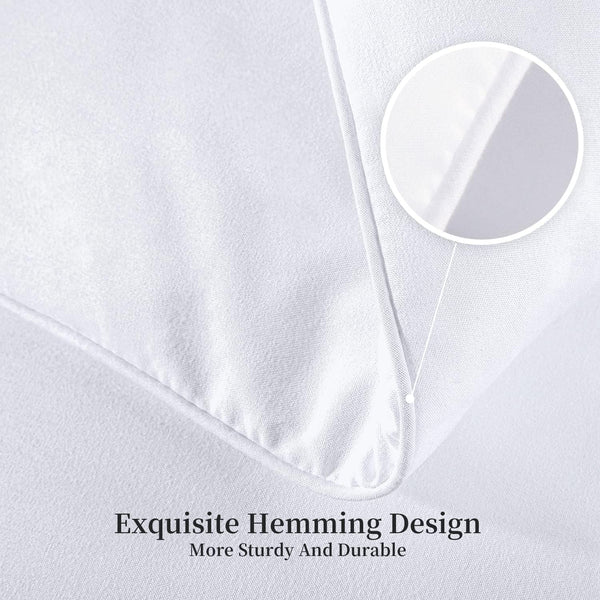 Kingsley Trend King Comforter Duvet Insert - All Season Quilted Ultra Soft Breathable down Alternative, Box Stitch White Comforter with Corner