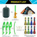 Toy Rocket Launcher for Kids - Outdoor Toys for Kids Ages 4-8, 8 Rockets 8P