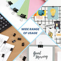 240 Pack Mini Binder Clips, Black Binder Clips, Small Paper Clips 15mm 5/8 Inch. Micro Size Office Clips for Home School Office and Business (15mm