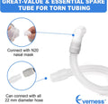 3 Packs Replacement Short Hose for N20, Reduce Air Leaks & Noisy Sound, Included 3 PCS of Short Tubes, Quick-Release Elbows and Swivels in One