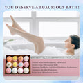 Hemp Oil Bath Bombs Gift Set Natural Refreshing Bubble Bath Kit with 6 Relaxing Scents Made from Pure Essential Oil for Bubble and Spa Bath,