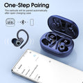 Wireless Earbuds, 2023 Bluetooth Headphones 5.3 Sport, 50H Ear buds with Earhooks, Dual LED DisplayBluetooth Earbuds, Stereo Noise Cancelling