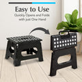 Handy Laundry Folding Lightweight Step Stool Is Sturdy Enough to Support Adults and Safe Enough for Kids. Opens Easy with One Flip. Great for