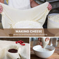 Precut Cheesecloth, 20 x 20'' 10 Pack, Grade 100, Ultra Fine Cheese Cloth for Straining & Cooking, 100% Unbleached Cotton Muslin Cloth for Making