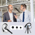 Bluetooth Headset,Wireless Bluetooth Earpiece with 500mAh Charging Case 80 Hours Talking Time，V5.1 Hands-Free Earphones with Built-in Mic for