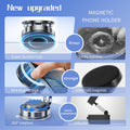 Vacuum Magnetic Phone Holder One-Handed Operation Foldable Adjustable Magnetic Phone Holder 360ÃÂ°Rotation for Car/Bathroom/Gym/Kitchen Multi-Scene