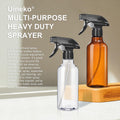 Spray Bottles 2-Pack, 10 Oz, Mist & Stream, Heavy Duty Spraying Empty Water Sprayer Bottle, BPA Free Plastic Refillable Containers for Cleaning