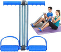 Elastic Sit up Equipment, Pull Rope Dual Spring Tension Foot Pedal Sit up Equipment for Abdominal, Leg Exerciser Tummy Trimmer Sport Fitness