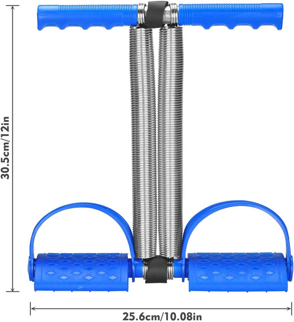 Elastic Sit up Equipment, Pull Rope Dual Spring Tension Foot Pedal Sit up Equipment for Abdominal, Leg Exerciser Tummy Trimmer Sport Fitness