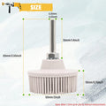 2 Inch Bristle Disc,6 Pieces Bristle Disc Grade - 120# 80# 50# Grit Abrasive Coating Removal Disc for Metal with 1/4 Inch Shank Attachment