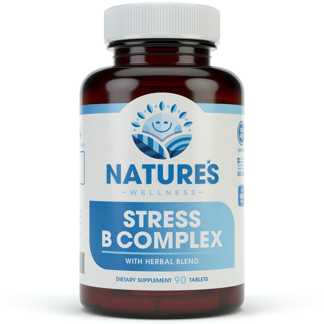 Vitamin B Complex Stress Relief | All Natural Mood Enhancer and Stress Support S