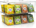 Utopia Home 2 Pack Tea Bag Organizer - Stackable Tea Bag Storage Organizer with Lid - Tea Bag Holder for Kitchen Organizers and Storage,