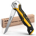 KATA Folding Drywall Jab Saw, Sheetrock Knife with Soft Grip Handle | Compact Folding Hand Saw & Keyhole Saw for Sheetrock, Wallboard Repair,