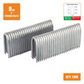 Freeman 9-Gauge Fencing Staples | 2" | Glue Collated | Galvanized Steel | 1000 Count | Indoor and Outdoor | Livestock Fences, Deer Prevention,