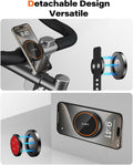 A2C Gym Fitness Phone Mount for Magsafe - 17 N52 Strong Magnets Stable and Secure Phone Mount with Adjustable Strap, Compatible with Gym