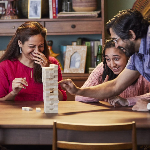 Jenga Game | the Original Wood Block Game with Genuine Hardwood Blocks | Stacking Tower Game | Ages 6+ | 1 or More Players | Party Games for Kids