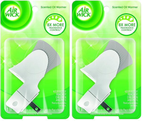 Air Wick Plug In Scented Oil Warmer | White | Essential Oils | 1 Count | Pack of 2