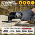 Cordless Oscillating Tool for Dewalt 20V Battery, 6 Variable Speed Brushless-Motor Tool, Oscillating Multi Tool Kit for Cutting Wood Drywall Nails