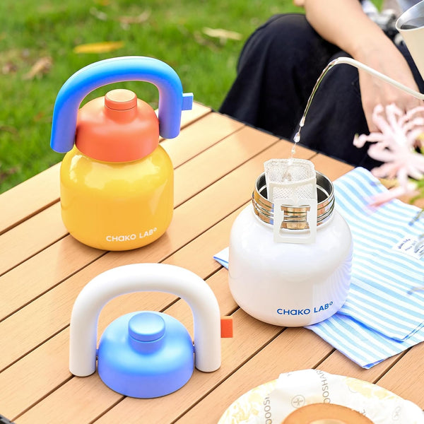 Water Bottle with Straw and Carry Handle | Wide Mouth Vacuum Insulated Stainless Steel Metal Thermos Bottles | Reusable, Leak-Proof and Bpa-Free |