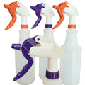 4 Pack 32 oz, Heavy Duty Spray Bottles for Cleaning, Chemical Resistant Plastic Spray Bottles, Industrial-Grade HDPE Commercial Spray Bottle with