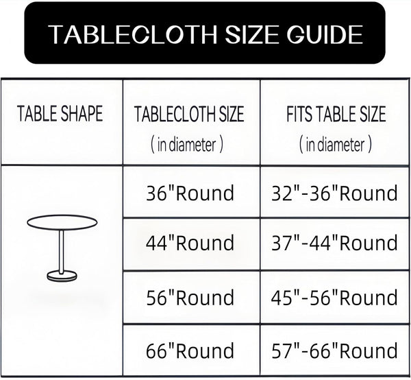 Walrus Round Vinyl Fitted Tablecloth with Flannel Backing Elastic Edge Design Table Cover Waterproof Oil-Proof PVC Table Cloth Stain-Resistant