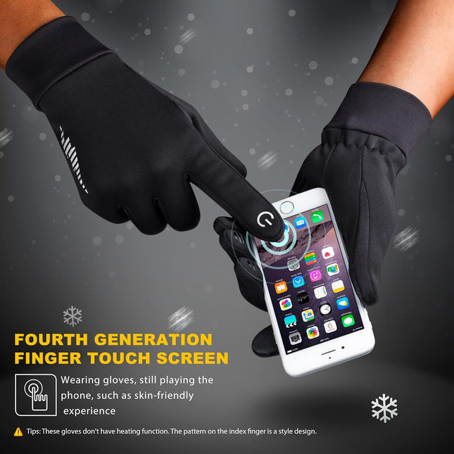 SIMARI Winter Gloves Women Men Ski Snow Gloves Liner Thermal Warm Touch Screen, 
