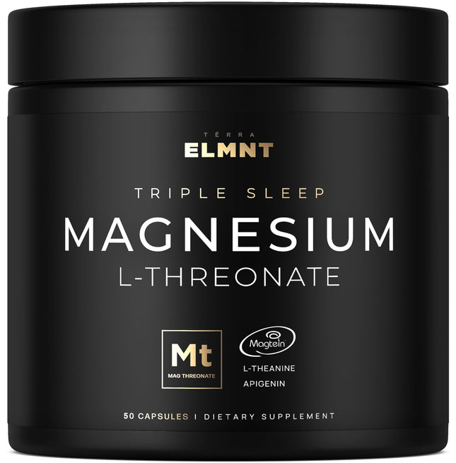 ELMNT Triple Sleep Magnesium Threonate W. Apigenin, Theanine & Magtein Magnesium