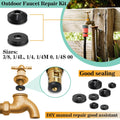 XBVV 37 Size 1075 Pcs Faucet Washers & O-Rings Kit & Plumbing Gasket 3-in-1 Home Universal Rubber Washers Assortment Kit for Faucet Hose Spigot