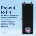 Carbon Pre-Filter for Honeywell 50250 Air Purifier, 2 Pack | Odor Control Fits Enviracaire & Kaz 50250-S; activated charcoal + zeolite; traps