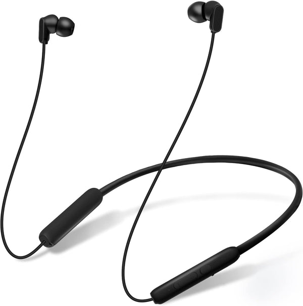 N18 Neckband Bluetooth Earbuds, Wireless Bluetooth 5.2 Headphones with Microphone, Ultra-Lightweight Comfort, IPX7 Waterproof, Deep Bass Strong