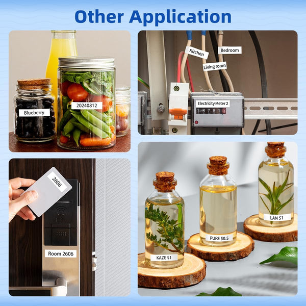 Compatible with Dymo LetraTag Label Maker Refills 91331 Plastic White Tape 12mm x 4m (1/2" x 13'), for Labeler Letra Tag 200B, LT 100T 100H Plus,