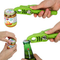 Home Kitchen Restaurant Safety Bottle Jar Wine Manual Can Opener&Bangrui Professional 4-in-1 Can Opener keeps smooth edges. With a corkscrew