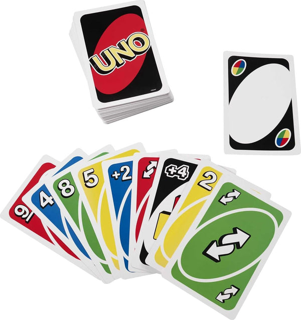 Mattel Games Giant UNO Card Game for Kid, Adult & Families, Color Blind Accessible & Customizable Large Deck Classic