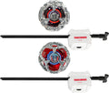 Beyblade X Transformers Collab Optimus Prime 4-60P vs. Megatron 4-80B Multipack Set with 2 Tops & 2 launchers; Battling Top Toys for 8 Year Old