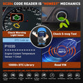 CGSULIT Scan Tool SC204 OBD2 Scanner, Check Engine Light Code Reader with Reset, One-Click I/M, Clear Error Code, DTC Lookup & More, Car