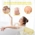 Silkyhose 3Pcs Dual-Sided Exfoliating Stretch Back Scrubber with Handles. | Reusable Shower Essential. Deep Skin Cleansing. Textured Design. Soft,
