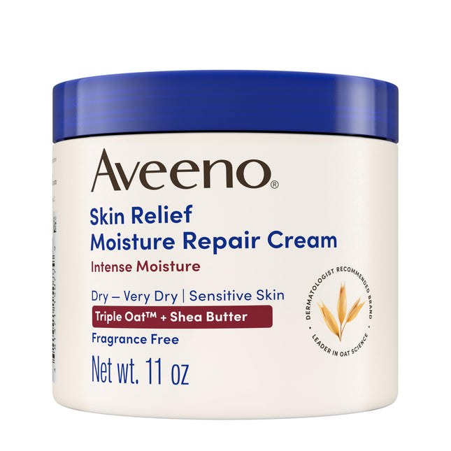Aveeno Skin Relief Intense Moisture Repair Body Cream with Triple Oat & Shea Butter Formula, Helps Relieve & Restore Ext