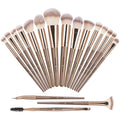 Make up Brushes, MAANGE 18 Pcs Premium Synthetic Makeup Brushes Set Soft Foundation Powder Eyeliner Eye Shadow Makeup Brushes Professional (Champagne)