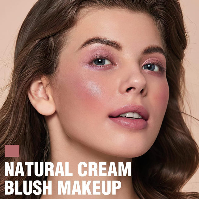 FOCALLURE Cream Blush Makeup,Buildable Blush Stick for Cheeks,Matte and Dewy Fin