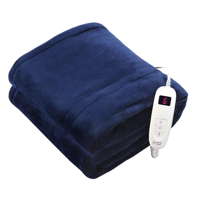 Tefici Electric Heated Blanket Throw, Super Cozy Soft 2-Layer Flannel 50" X 60" 