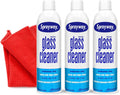 3 Pack Sprayway Glass Cleaner W/Microfiber Cleaning Cloth - Streak-Free Shine, Safe Formula, Multi Surface Glass, Door, Mirror & Window Cleaner