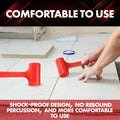 YIYITOOLS 1LB Dead Blow Hammer- Red, Mallet | Machinist Tools | Unibody Molded | Checkered Grip | Spark and Rebound Resistant 1LB Red