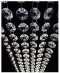 WAZHRMGHG 99FT Clear Acrylic Crystal Garland Strands Hanging Chandelier Bead Chain Ornament String Decorations for Manzanita Centerpiece Christmas