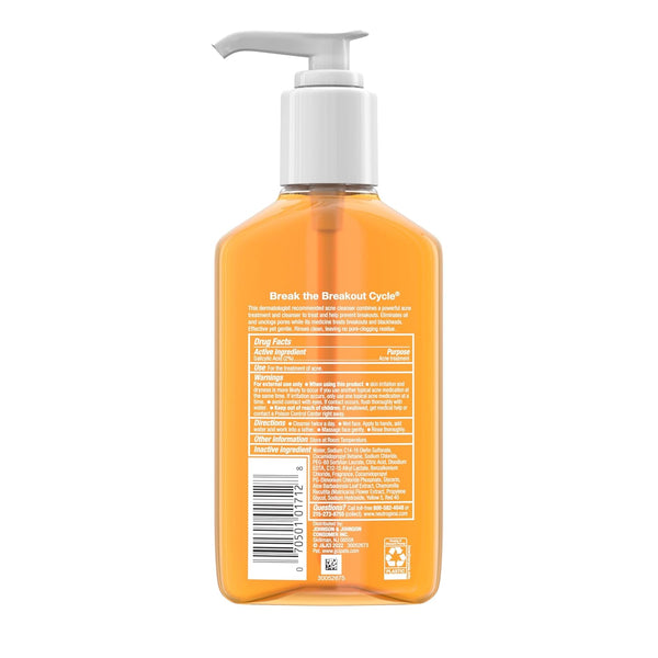 Neutrogena Oil-Free Facial Cleanser with Salicylic Acid for Acne-Prone Skin, 9.1 Fl. Oz