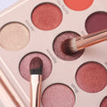 Eye Makeup Brush Set, 6 Pcs Professional Blending Eyeshadow Makeup Brushes for Concealer Eyebrows Eyeliner, Soft Hairs & Wood Handle Baby Pink 6pcs