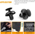 GOOACC GRC-32 100 Pcs 100pcs Type Retainer for Lexus Toyota Body, Splash Shield Clips 90467-07201 Replacement, Quality Nylon Push Rivets with