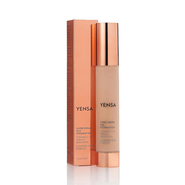 YENSA Serum Foundation Makeup - Super Silk Full Coverage Foundation Enriched wit