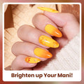 Beetles Fall Gel Polish Set, Autumn Leaves Collection, Burgundy Red Brown Colors | 6 Colors Orange Yellow Gel Polish Kit for Nails Soak Off UV LED